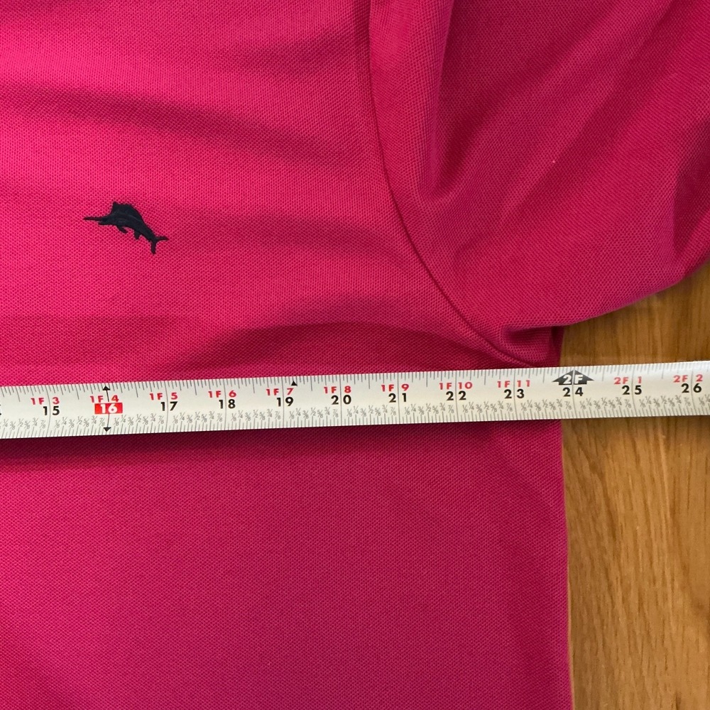 Tommy Bahama IslandZone Supima Cotton Polo Men's Large Pink Short Sleeve Shirt L - Picture 7 of 8